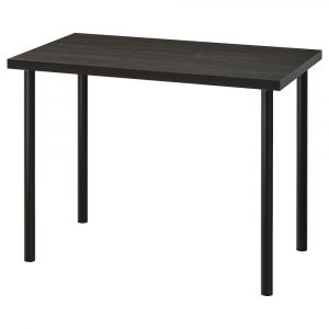 ЛИННМОН / АДИЛЬС Письменный стол, черно-коричневый 100x60 см - 694.163.70