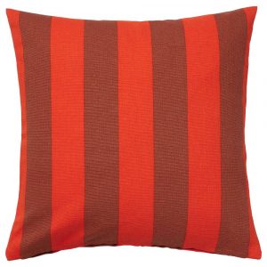 ХИЛЬДАМАРИЯ Чехол на подушку, оранжевый коричневый/в полоску 50x50 см - 404.957.73