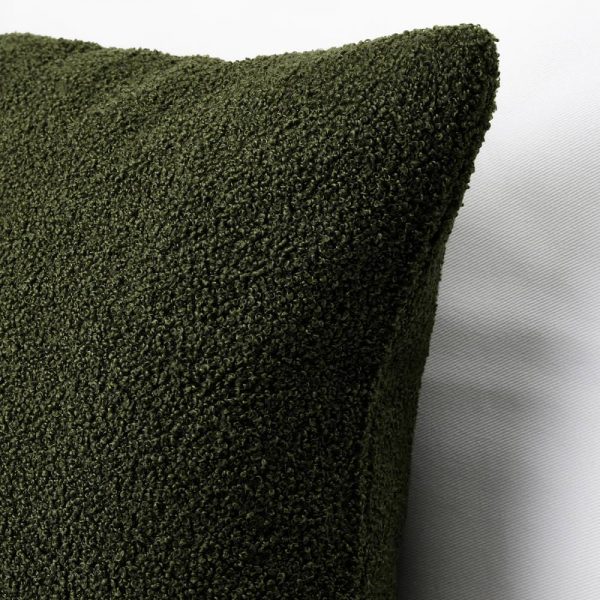 КРЮДДБУСКЕ Чехол на подушку, темно-зеленый 50x50 см - 204.925.15