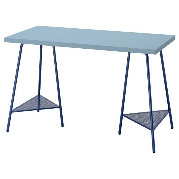 ЛАГКАПТЕН / ТИЛЛЬСЛАГ Письменный стол, голубой/темно-синий 120x60 см - 694.169.97