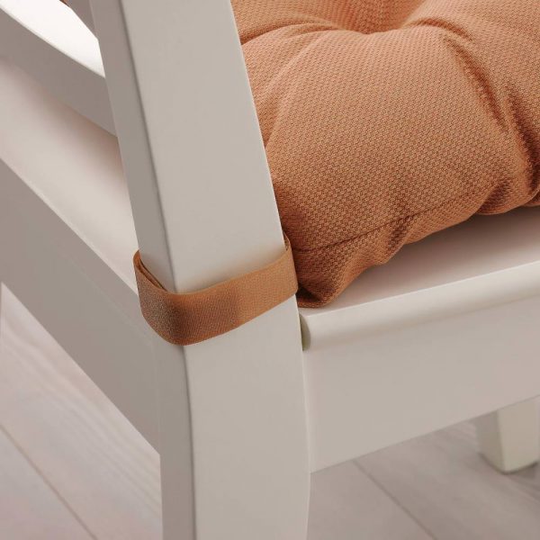 МАЛИНДА Подушка на стул, светло-коричневый 40/35x38x7 см - 504.995.82