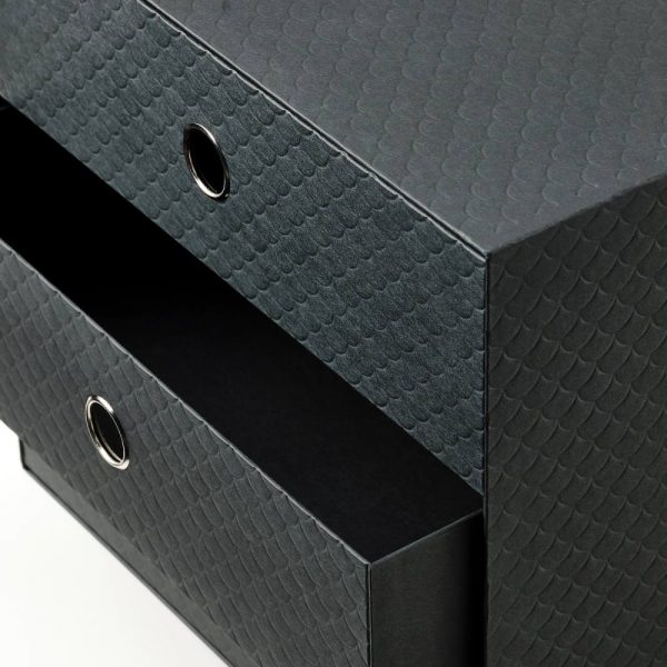 ПАЛЬРА Мини-комод с 3 ящиками, черный 33x26 см - 604.681.65