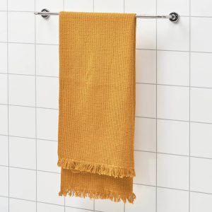 ВАЛЛАСОН Банное полотенце, темно-желтый 70x140 см - 205.022.32