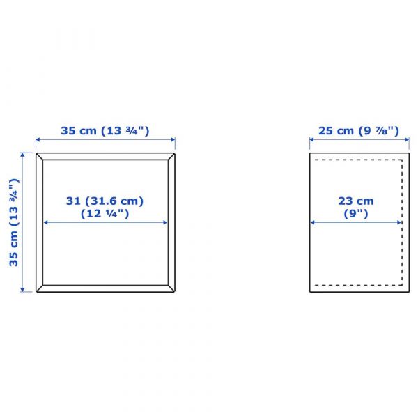 ЭКЕТ Комбинация настенных шкафов, разноцветный 1 175x35x210 см - 394.424.03