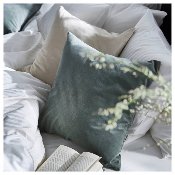 САНЕЛА Чехол на подушку, серо-зеленый 50x50 см - 305.074.08