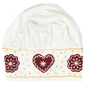 ВИНТЕР 2020 Детская шапочка, орнамент «имбирное печенье» белый/коричневый - 904.724.20
