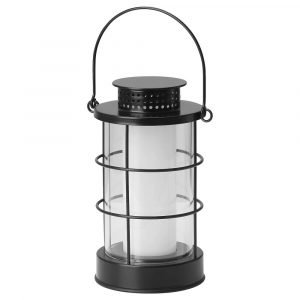 СТРОЛА Светодиодный фонарь, для сада/с батарейным питанием черный - 605.028.24
