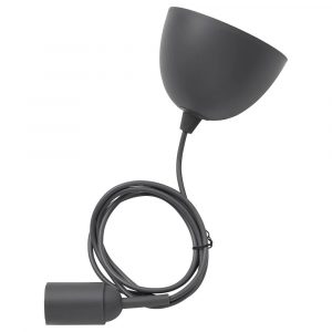 ГРОВАККА Шнур-подвес для лампочки, серый 1.8 м - 905.151.70