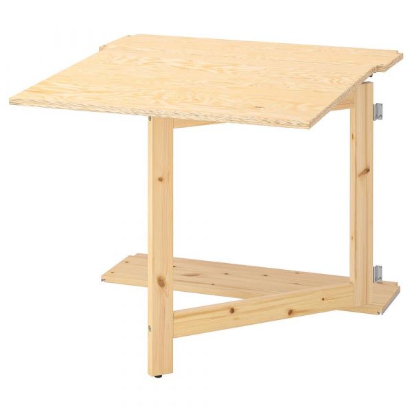 ИВАР Складной стол, сосна 80x30-91 см - 605.125.83