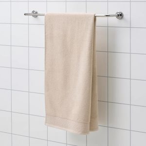 ВИНАРН Банное полотенце, светло-серый/бежевый 70x140 см - 105.083.19