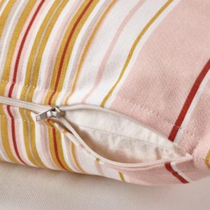 СОЛМОТТ Чехол на подушку, розовый разноцветный/в полоску 50x50 см - 005.136.32