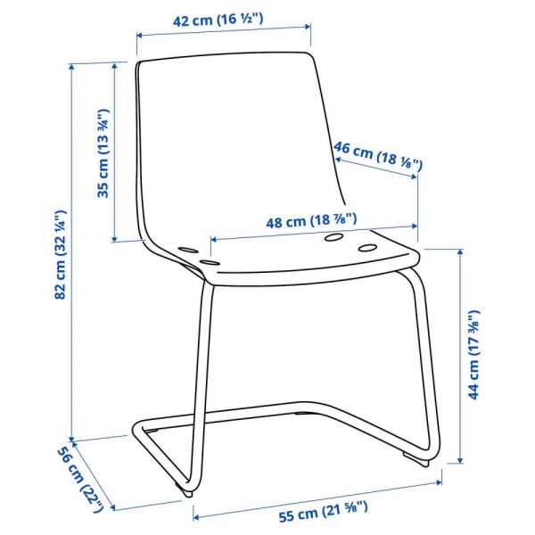 ДОКСТА / ТОБИАС Стол и 4 стула, белый белый/прозрачный хромированный 103 см - 094.834.33