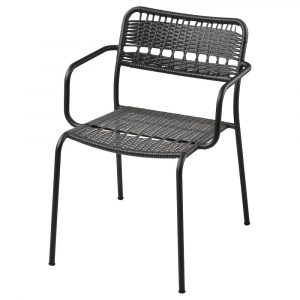 ЛЭККЭ Садовое кресло, темно-серый - 704.633.08