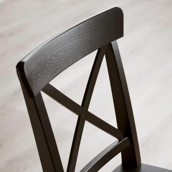 ГАМЛАРЕД / ИНГОЛЬФ Стол и 2 стула, светлая морилка антик/коричнево-чЕрный 85 см - 194.830.60