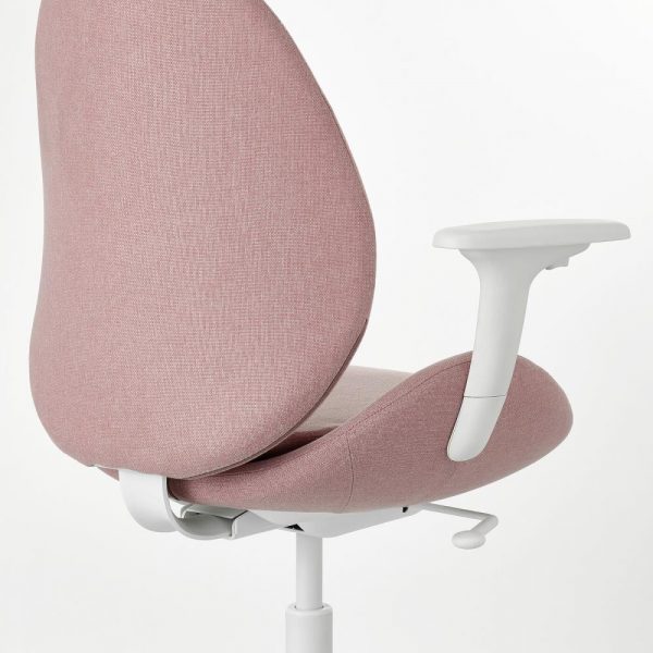 ХАТТЕФЬЕЛЛЬ Рабочий стул с подлокотниками, Гуннаред светлый коричнево-розовый - 104.945.10