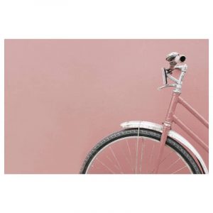 БЬЁРКСТА Холст, Розовый велосипед 118x78 см - 505.093.93