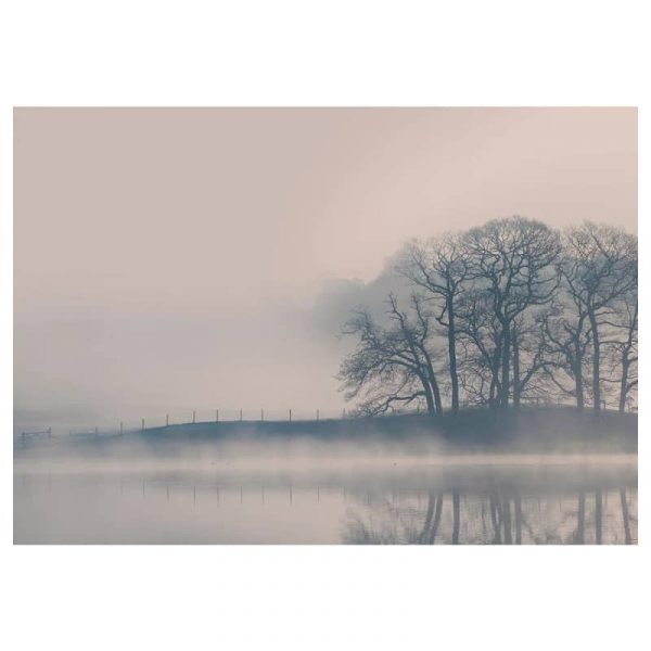 БЬЁРКСТА Холст, Туманный пейзаж 140x100 см - 004.798.45