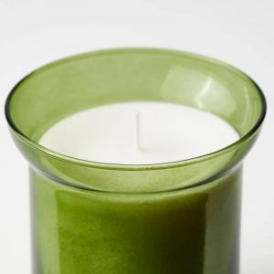 ХЕДЕРСАМ Ароматическая свеча в стакане, Свежая трава/светло-зеленый 50 ч - 105.024.21