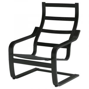 ПОЭНГ Каркас кресла, черно-коричневый - 003.831.07