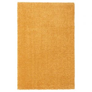 LANGSTED ковер, короткий ворс, 60x90 см, желтый - 404.239.41