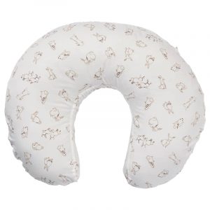 LEN чехол на подушку для кормления, 60x50x18 см, орнамент «кролики»/белый - 004.141.37