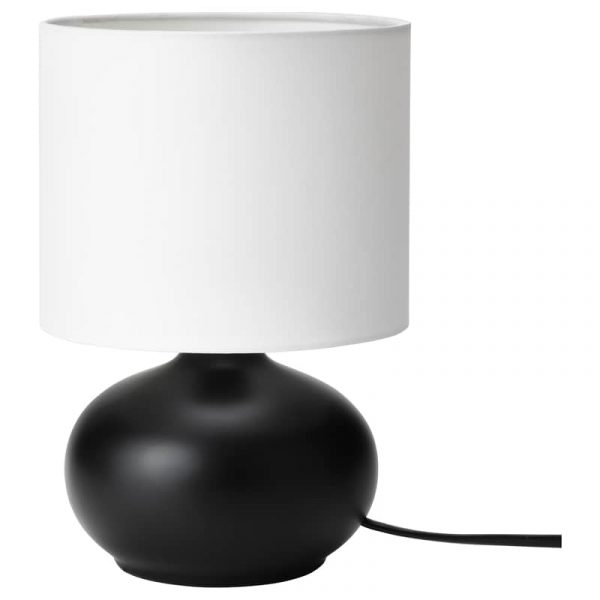 TVARFOT лампа настольная, черный/белый - 504.675.24