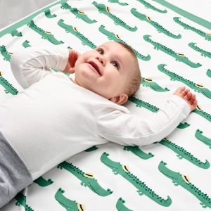RORANDE одеяло детское, 80x100 см, крокодил/зеленый - 104.625.71