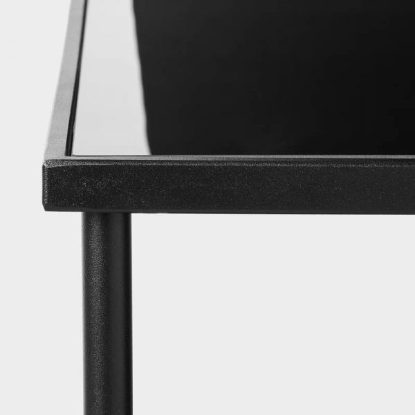 ASPEROD журнальный стол, 115x58 см, черный/стекло черный - 004.618.88