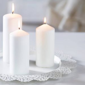 SKURAR тарелка для свечи, 37 см, белый - 802.399.79