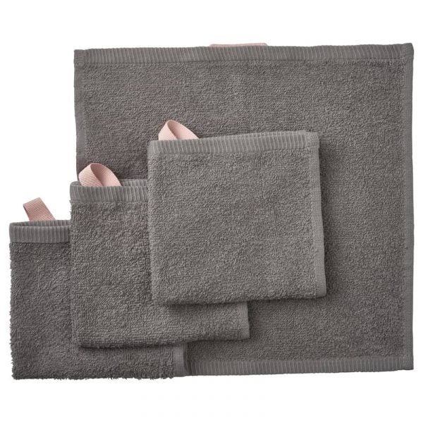 DIMFORSEN полотенце, 30x30 см, серый - 405.128.81