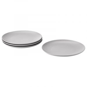 FARGKLAR тарелка, 26 см, матовая поверхность светло-серый - 704.796.44