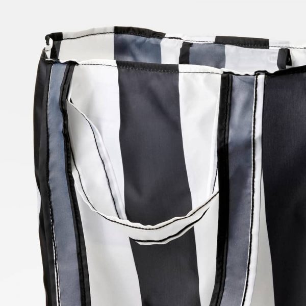 SKYNKE сумка, 45x36 см, в полоску/черный белый - 805.176.74