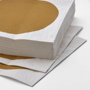 KROSAMOS салфетка бумажная, 33x33 см, желтый - 205.318.14