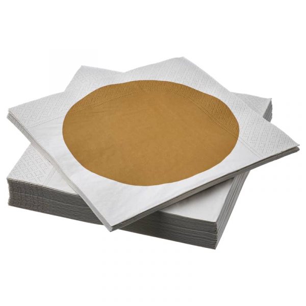 KROSAMOS салфетка бумажная, 33x33 см, желтый - 205.318.14