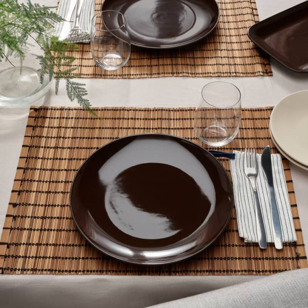 FARGKLAR тарелка, 26 см, полированный коричневый - 704.854.47