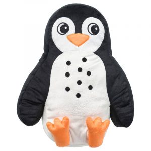 BLAVINGAD подушка, 40x32 см, в форме пингвина черный/белый - 205.283.69