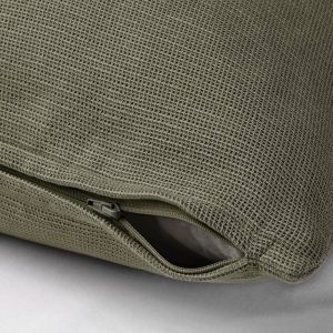JORDTISTEL чехол на подушку, 50x50 см, серо-зеленый - 105.307.92