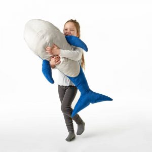 BLAVINGAD мягкая игрушка, 100 см, Синий кит - 005.221.13