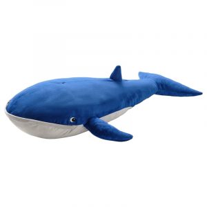 BLAVINGAD мягкая игрушка, 100 см, Синий кит - 005.221.13