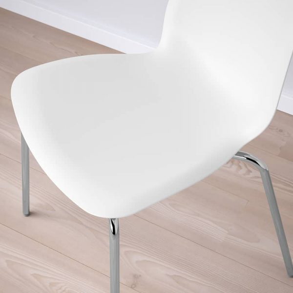 LIDAS стул, белый/сефаст хромированный - 294.813.91