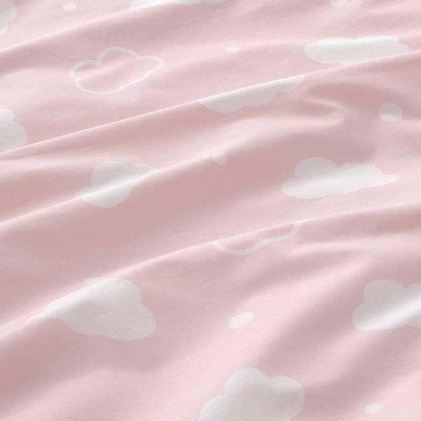 RINGDUVA детское постельное белье, 3 предм. , 60x120 см, облако/розовый - 705.411.94
