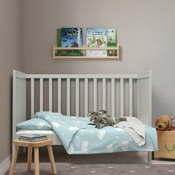 RINGDUVA детское постельное белье, 3 предм. , 60x120 см, облако/голубой - 805.409.76