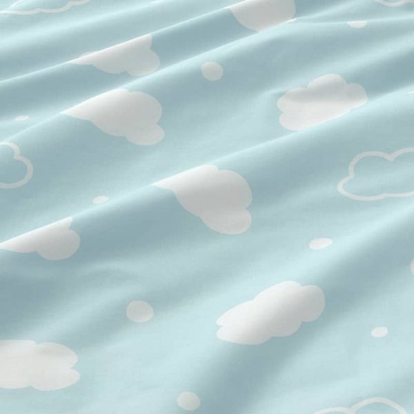 RINGDUVA детское постельное белье, 3 предм. , 60x120 см, облако/голубой - 805.409.76