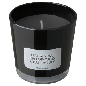SKRUVPIL ароматическая свеча в стакане, 7. 5 см, Лесное озеро/черный - 805.344.28