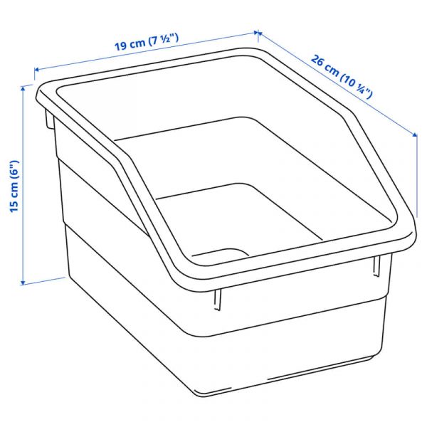 SOCKERBIT контейнер, 19x26x15 см, белый - 503.161.82