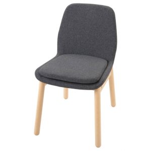 VEDBO стул, береза/Gunnared классический серый - 104.179.89