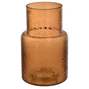 KONSTFULL ваза, 26 см, с рисунком/коричневый - 805.360.31
